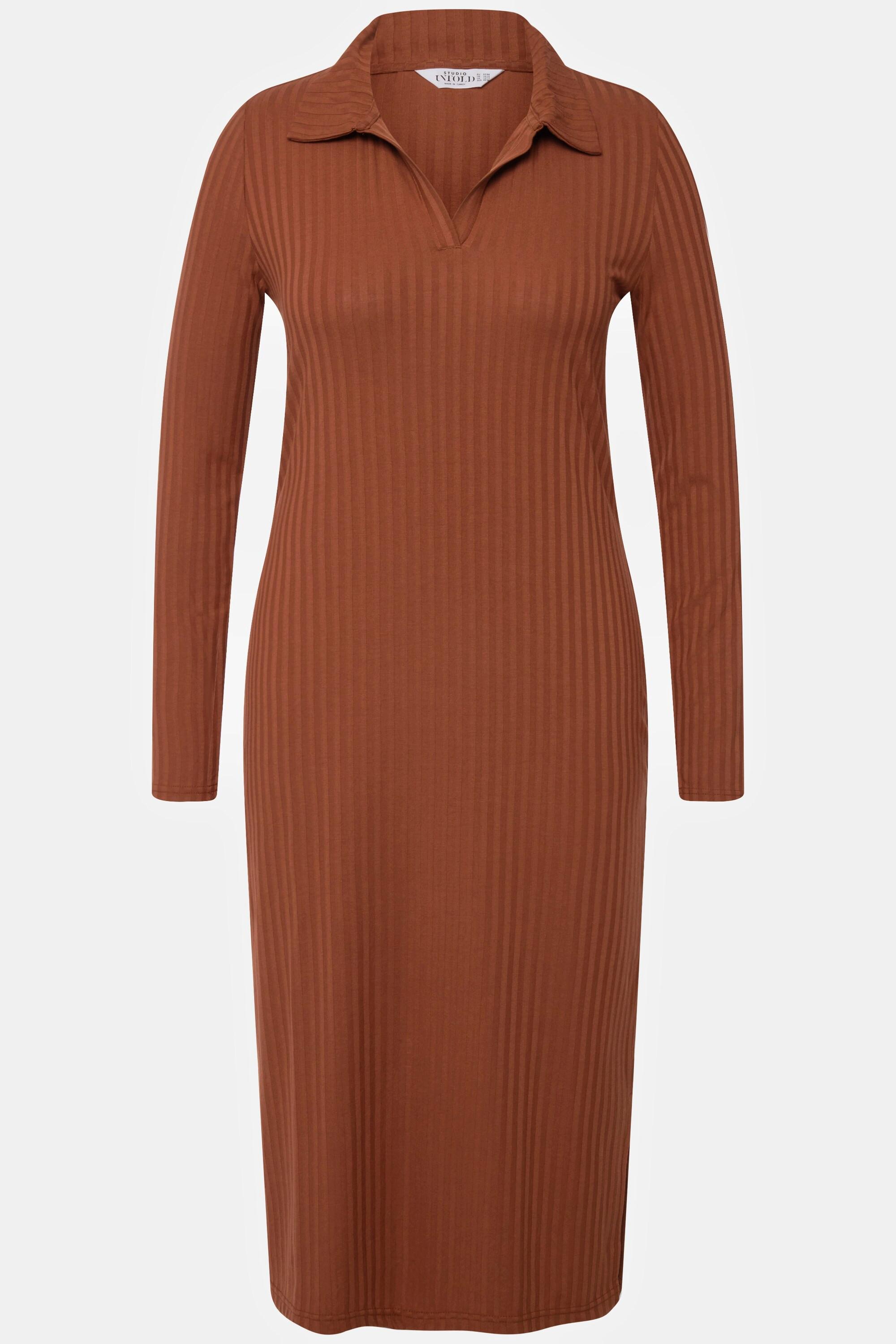 Studio Untold Abito Midi Jersey Slim Shape Maniche Lunghe  