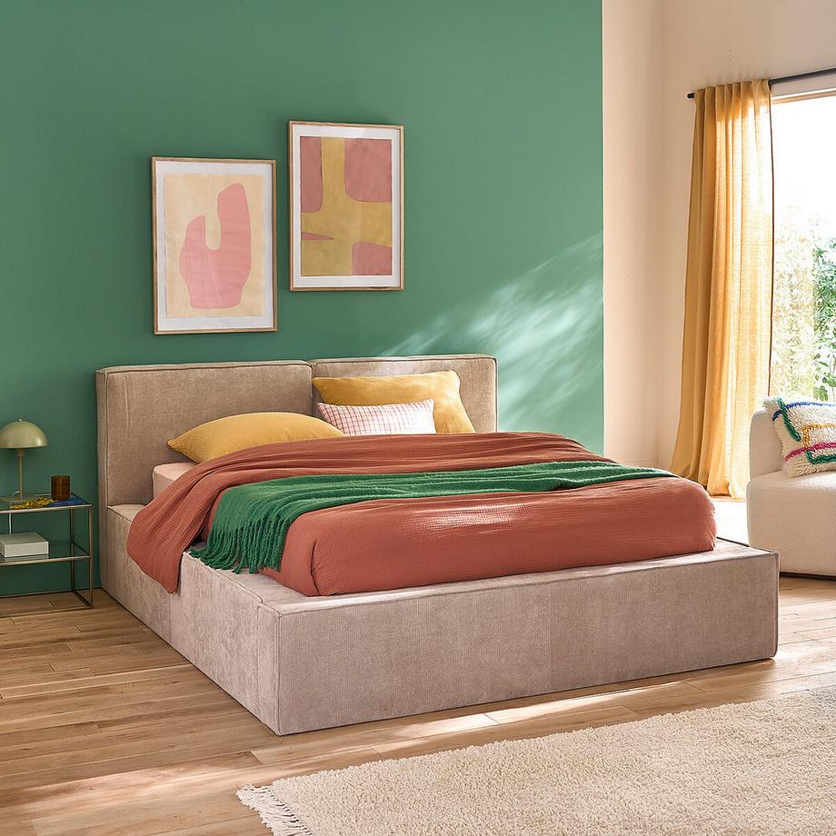 La Redoute Intérieurs Bett Seven mit Bettkasten & Lattenrost zum Hochklappen  