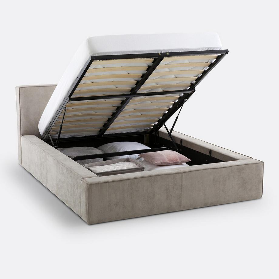 La Redoute Intérieurs Bett Seven mit Bettkasten & Lattenrost zum Hochklappen  