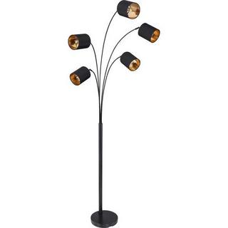 mutoni Lampadaire Kaddy métal noir mat 5xE14  