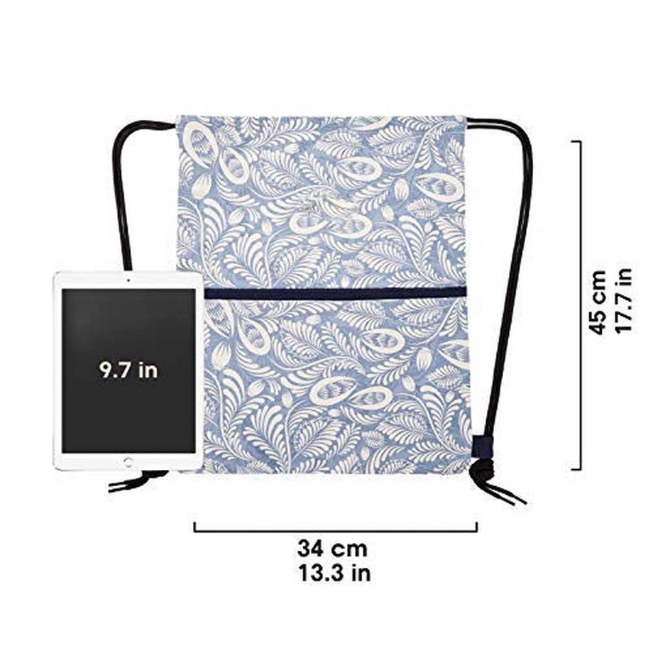 Only-bags.store Sac de sport à cordon avec poche extérieure et intérieure  