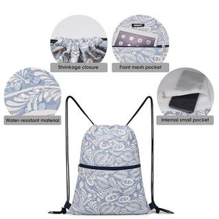 Only-bags.store Sac de sport à cordon avec poche extérieure et intérieure  