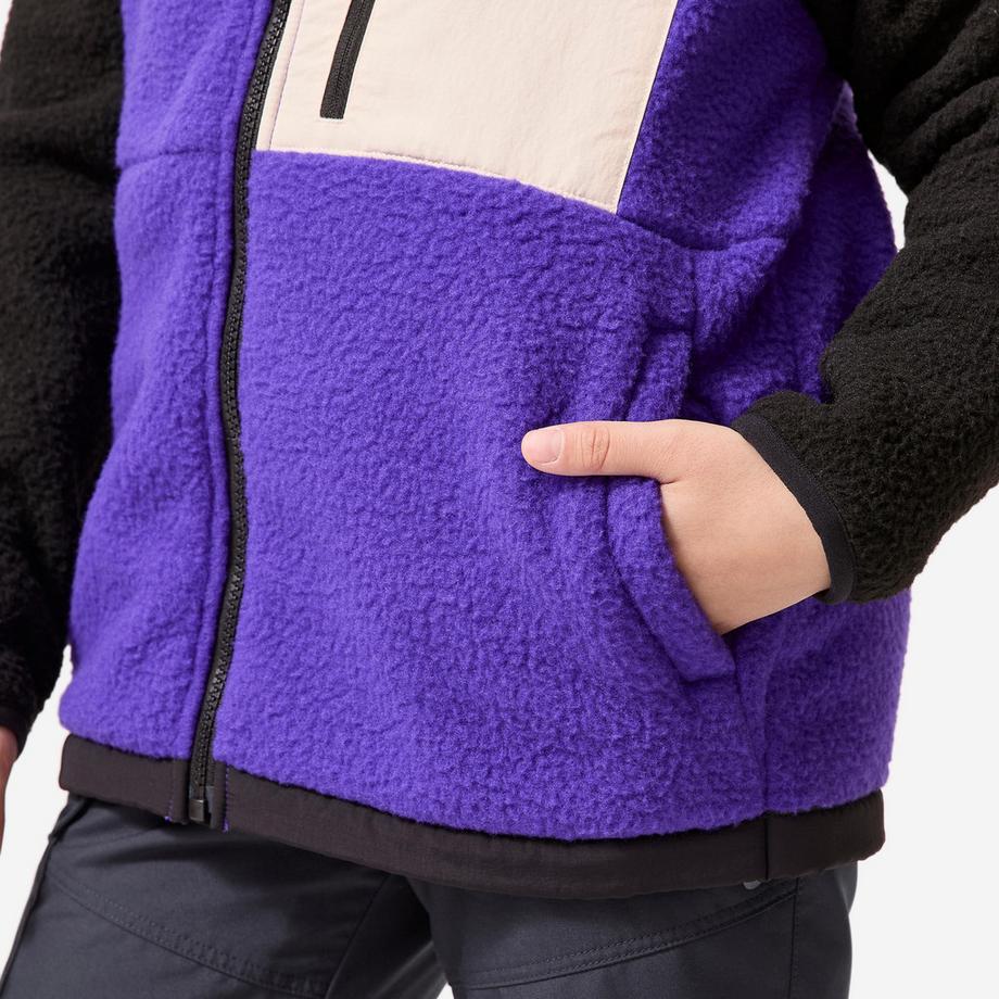 QUECHUA  Veste polaire sherpa chaude enfant 7-15 ans, NH 900 violet 