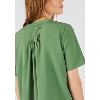 Damart  Bluse mit Falten und Makramee 