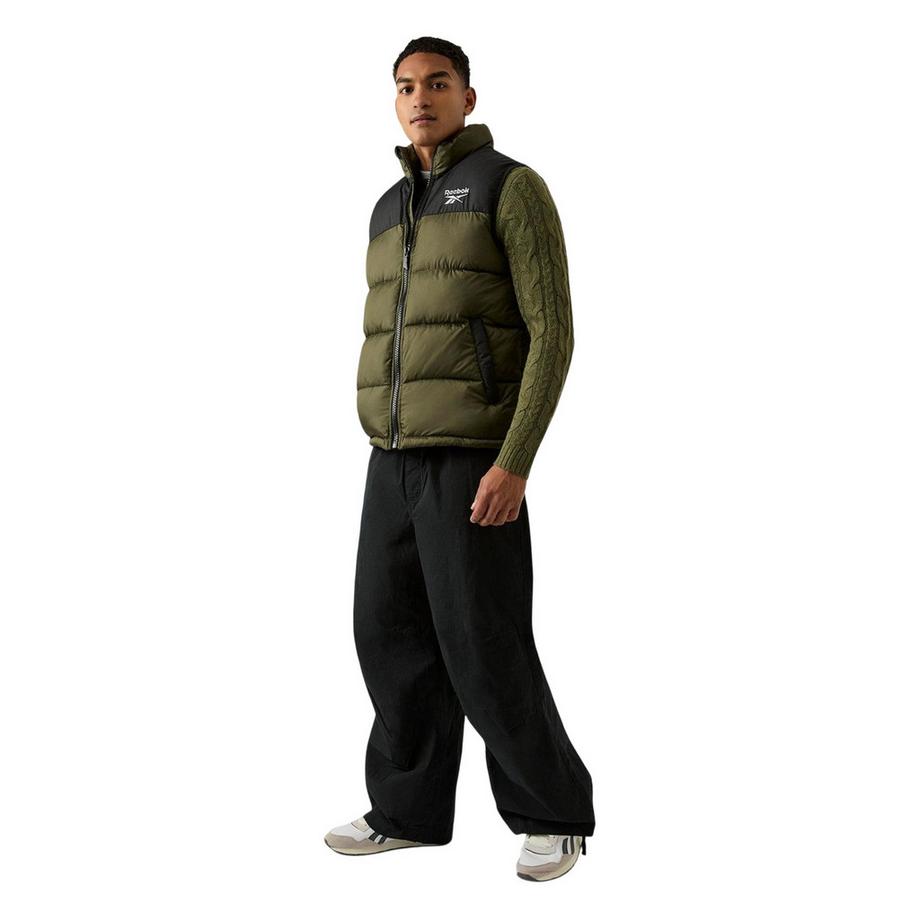 Reebok Gilet Rembourré avec Design Matelassé  