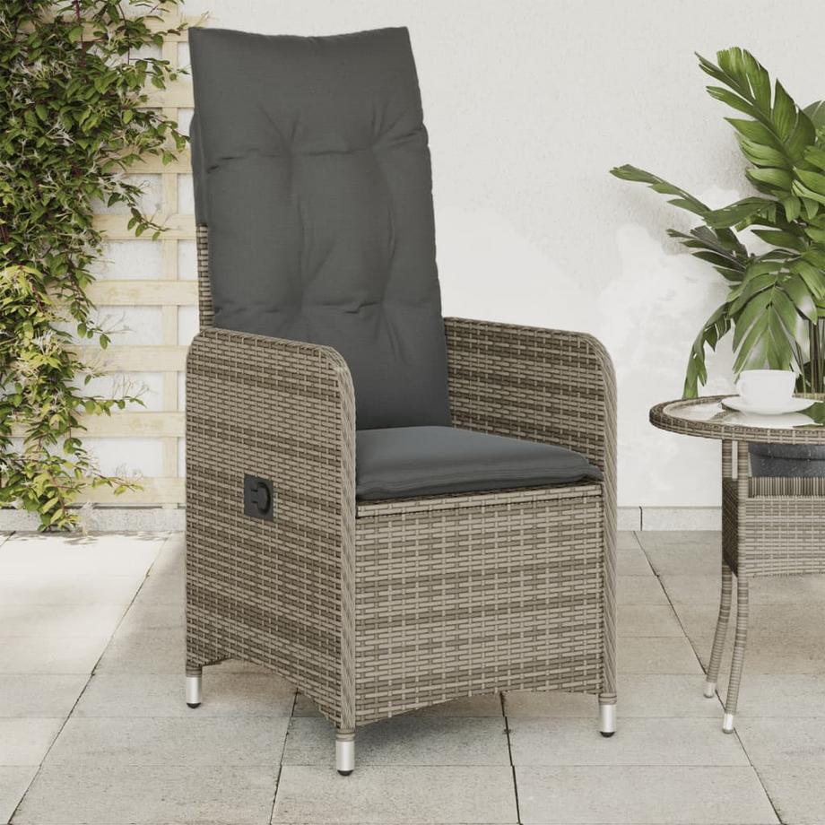 VidaXL Chaise de jardin inclinable rotin synthétique  