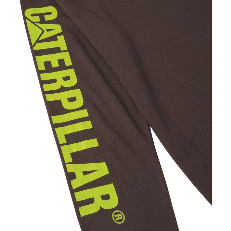 Caterpillar Maglietta Manica Lunga Trademark Banner  