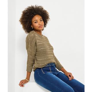 Joe Browns Pullover U-Boot-Ausschnitt Ajourmuster  