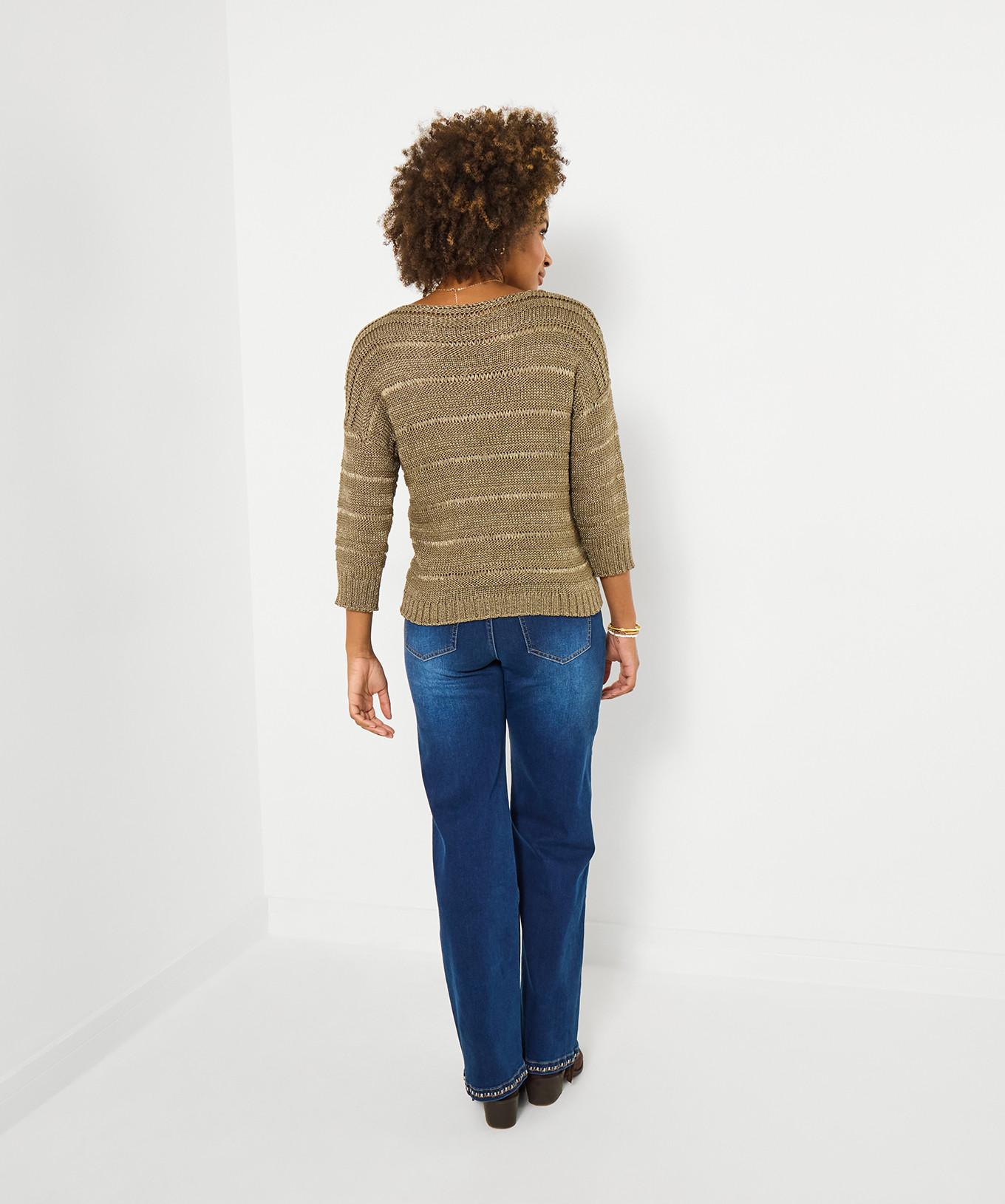 Joe Browns Pullover U-Boot-Ausschnitt Ajourmuster  