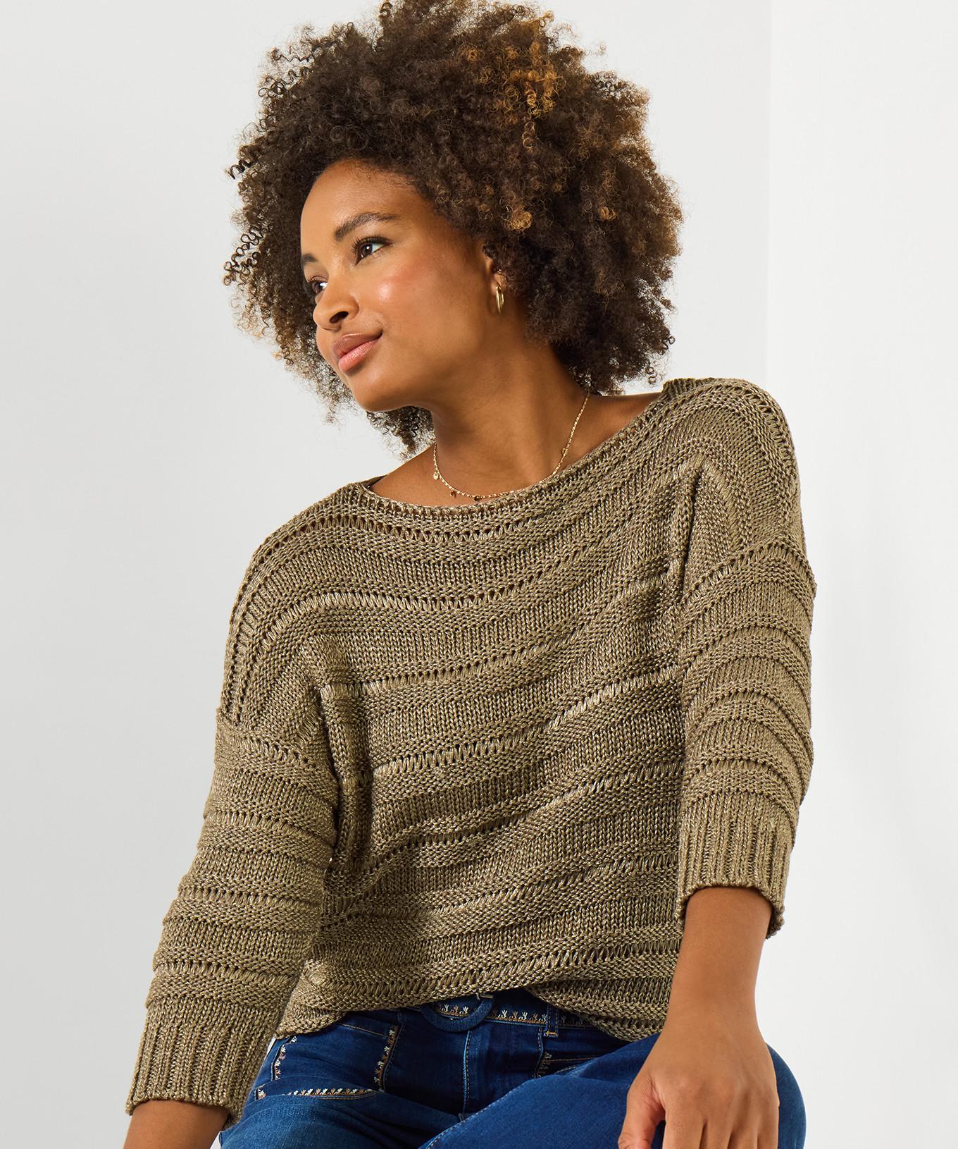 Joe Browns Pullover U-Boot-Ausschnitt Ajourmuster  