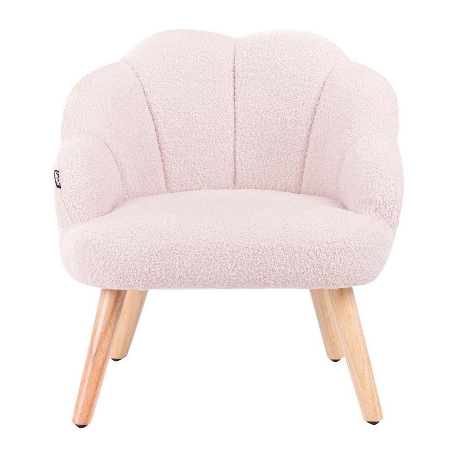 Beliani Poltrona per Bambini en Bouclé Scandinavo MILAND  