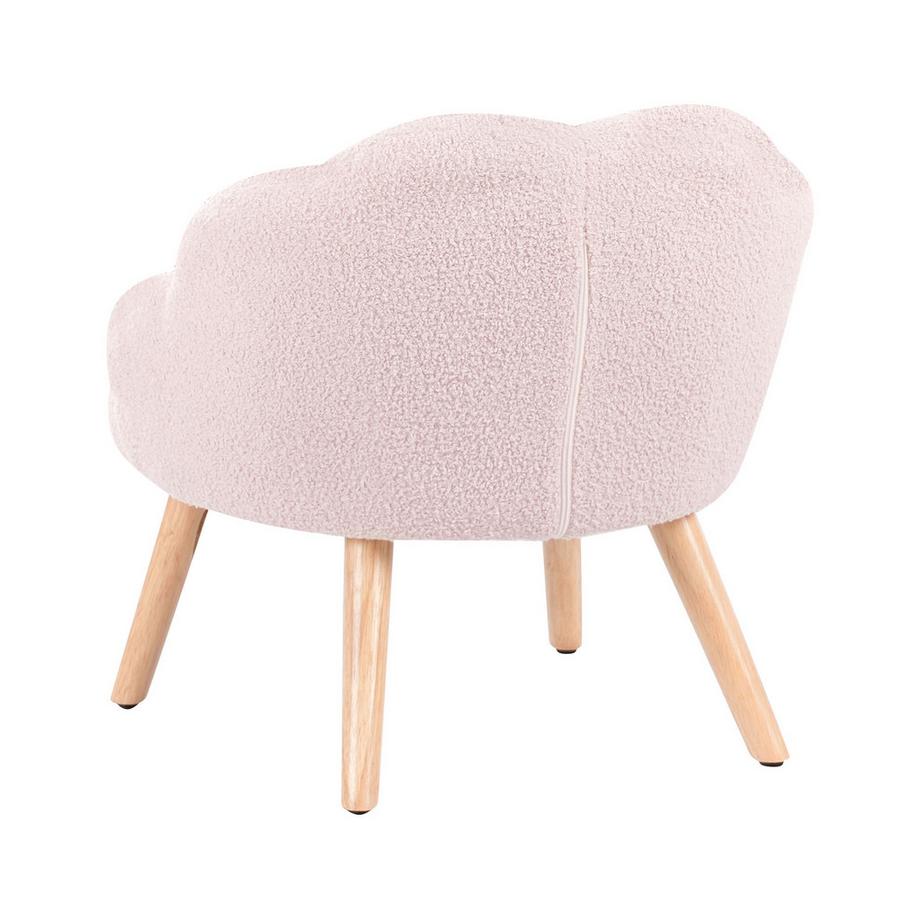 Beliani Poltrona per Bambini en Bouclé Scandinavo MILAND  