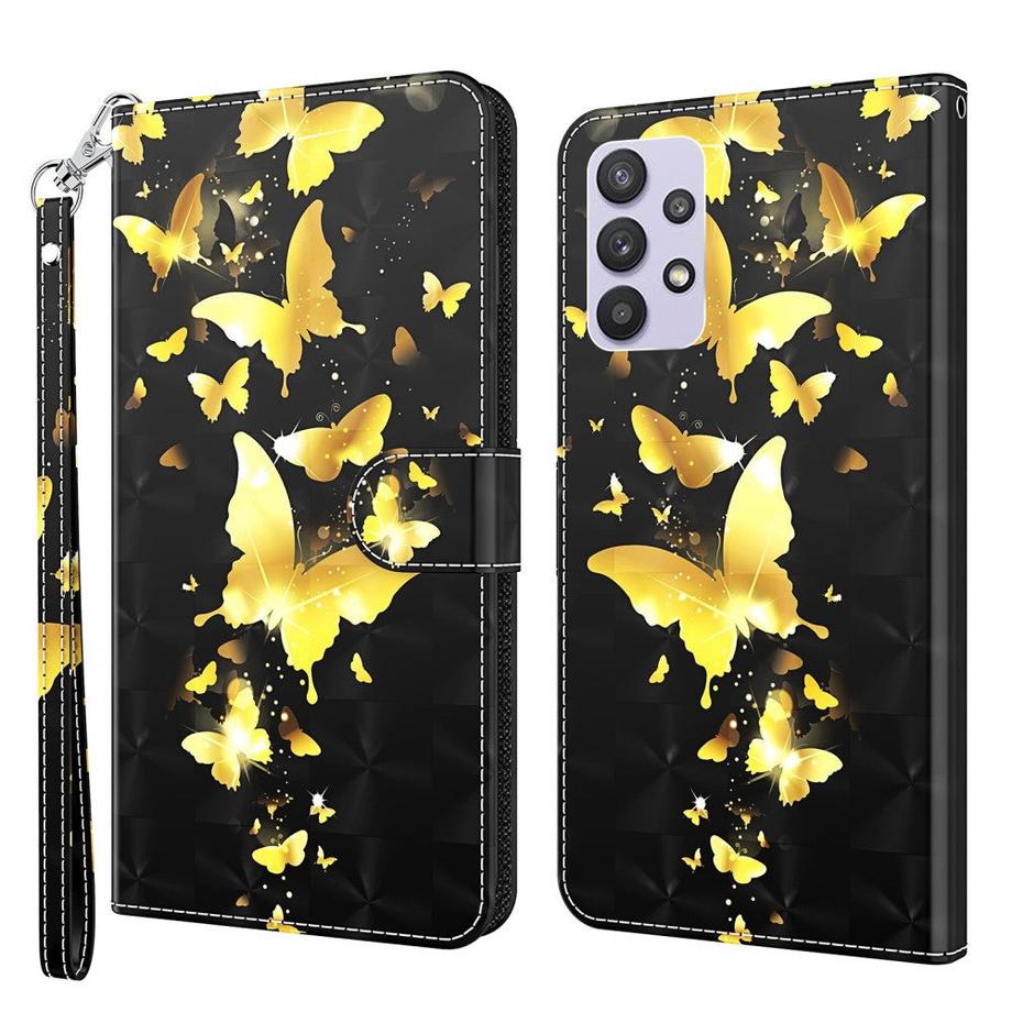 Cover-Discount  Galaxy A32 5G - Custodia in pelle effetto glitterato 