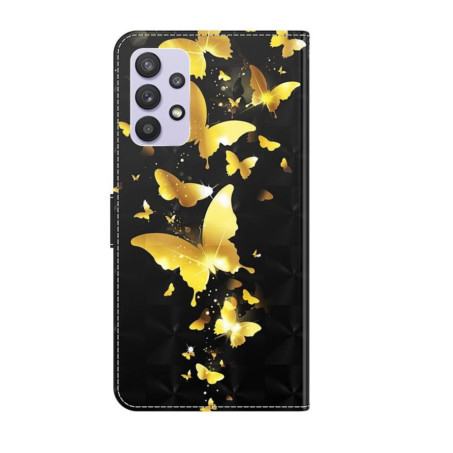Cover-Discount  Galaxy A32 5G - Custodia in pelle effetto glitterato 