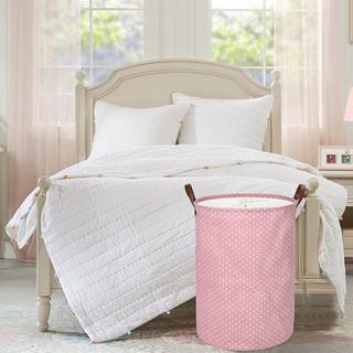 Alopini Paniers à Linge de Rangement Ronds Pliables, Coton  