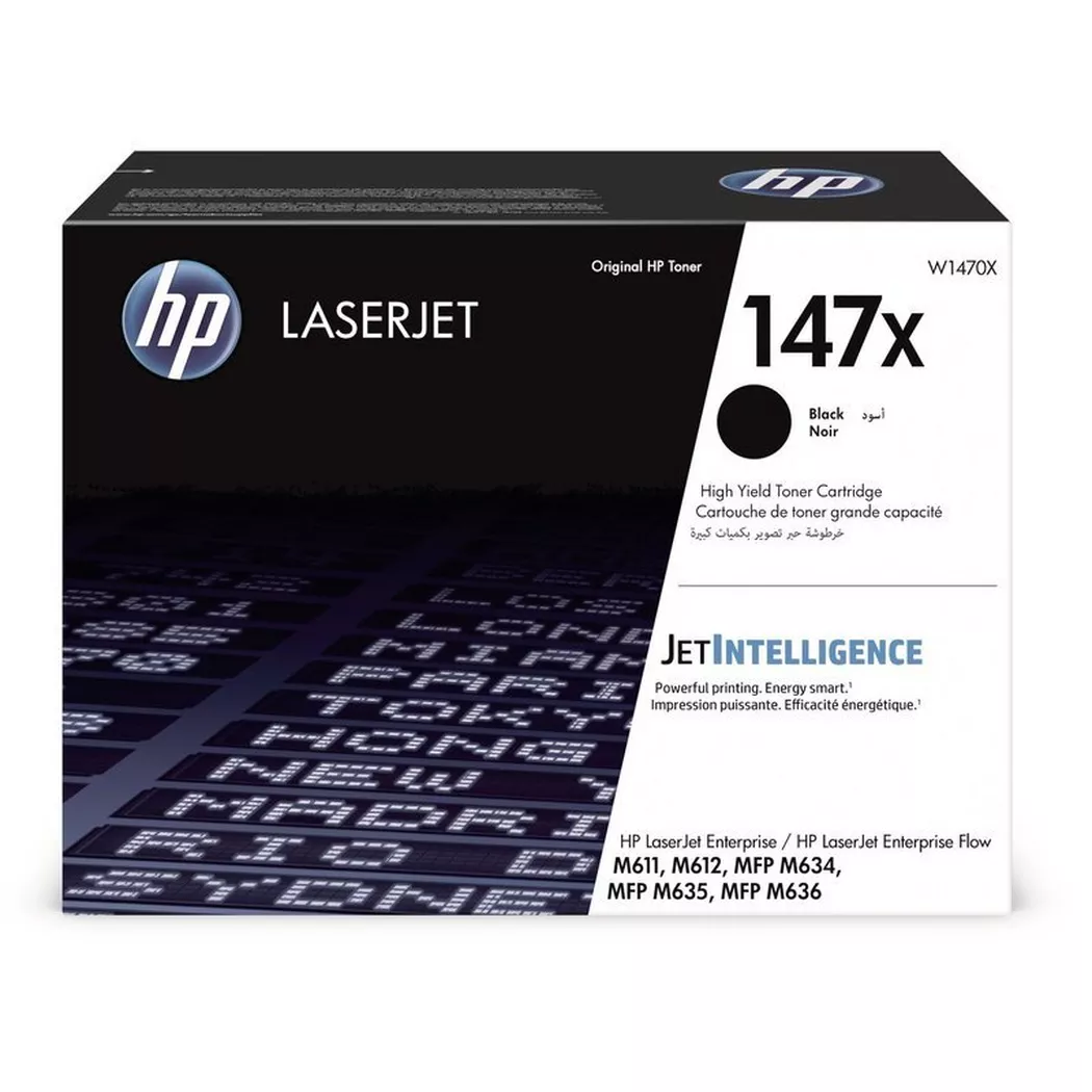 Hewlett-Packard – HP Toner-Modul 147X schwarz W1470X LJ Enterprise M611 25’200 S., One Size