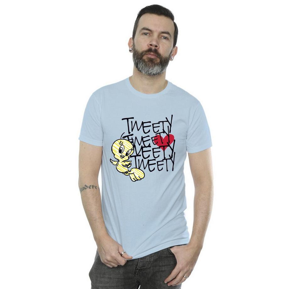 LOONEY TUNES Tweety Bird T-Shirt con Stampa Grafica  