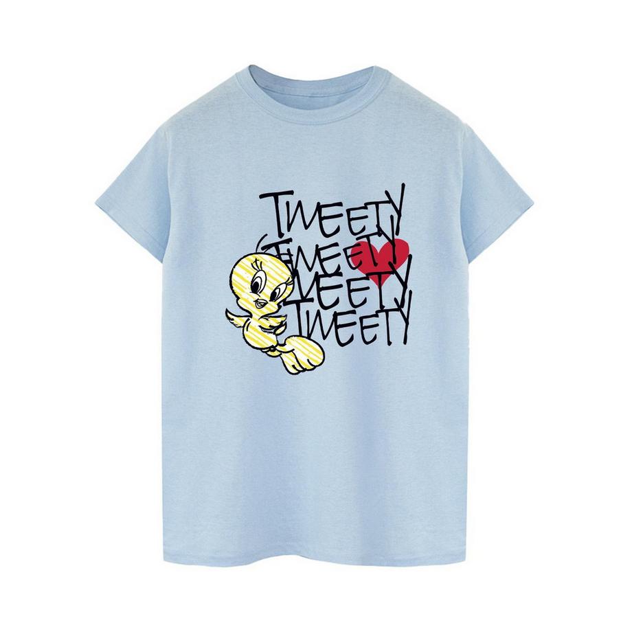 LOONEY TUNES Tweety Bird T-Shirt con Stampa Grafica  