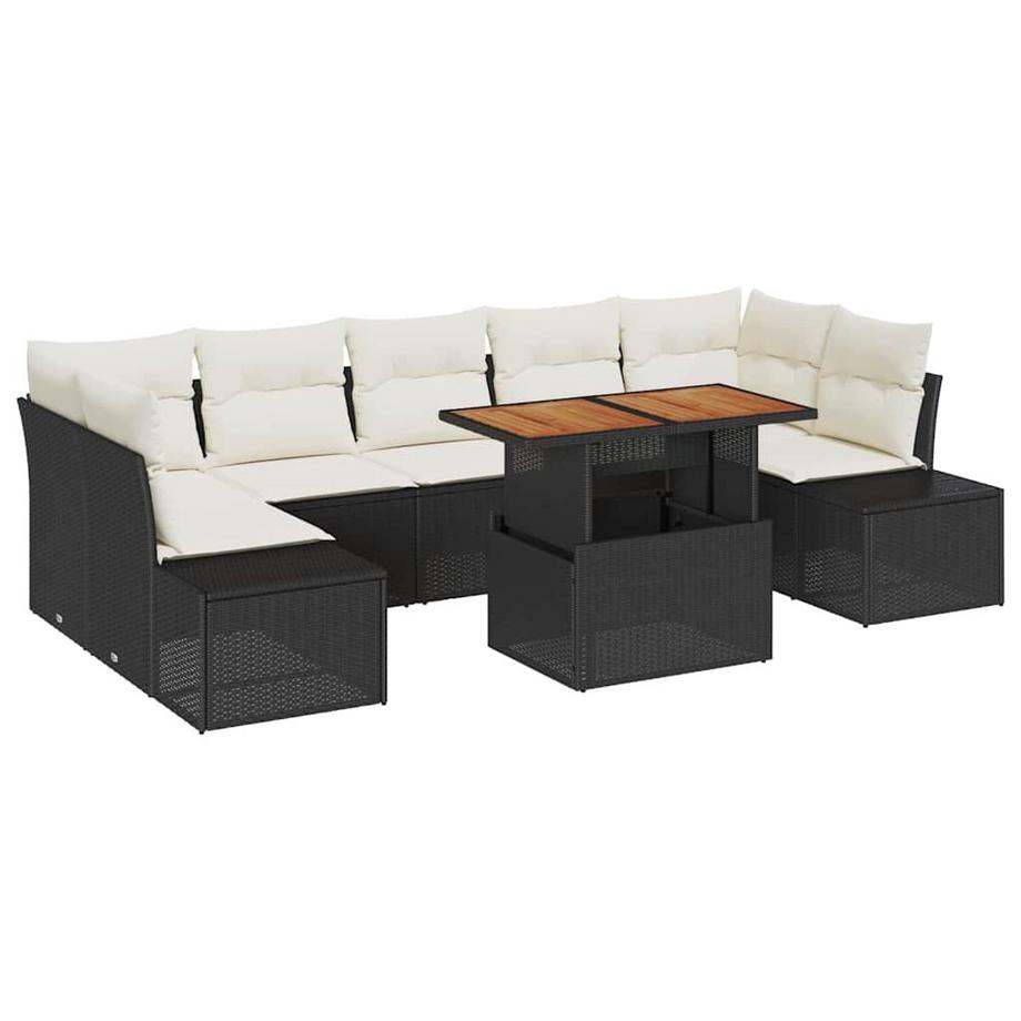 Canapé de jardin poly rattan