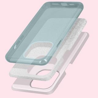 Avizar  Cover Paillette iPhone 14 Pro blu avio 