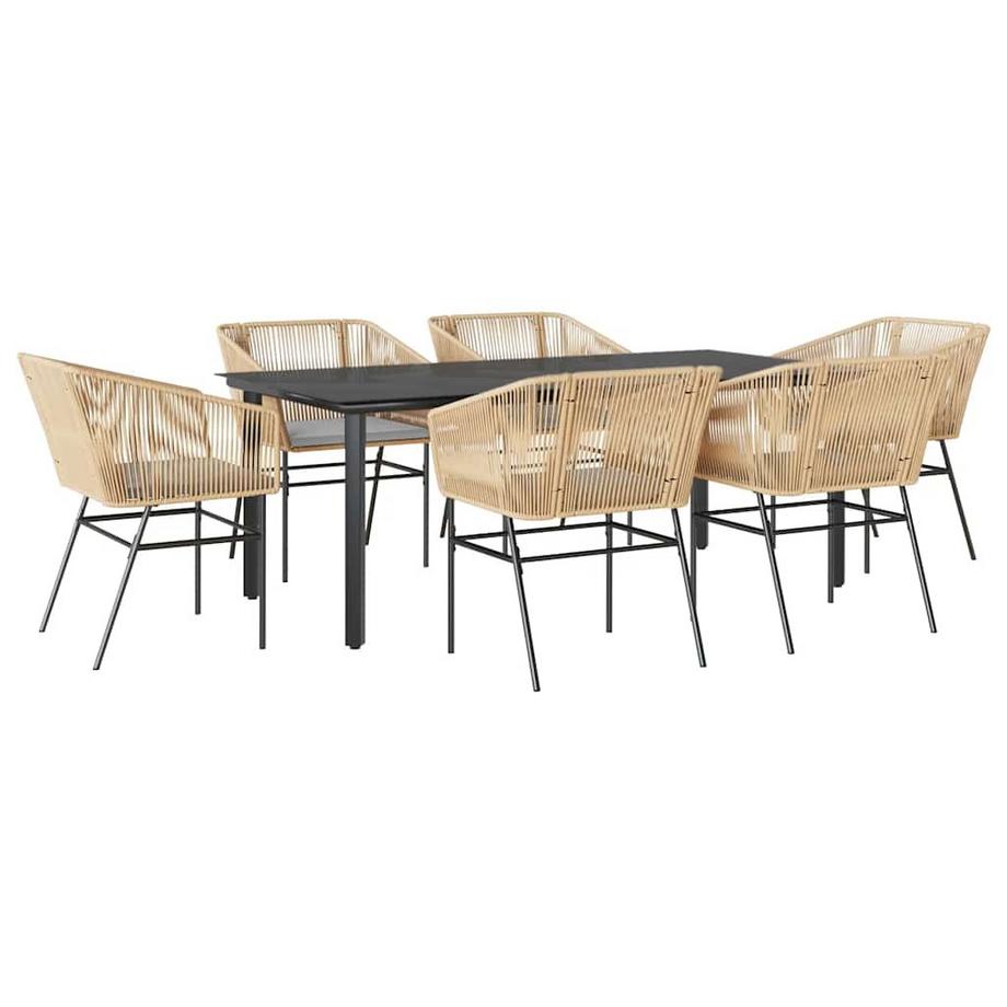 Ensemble de salle à manger de jardin rotin