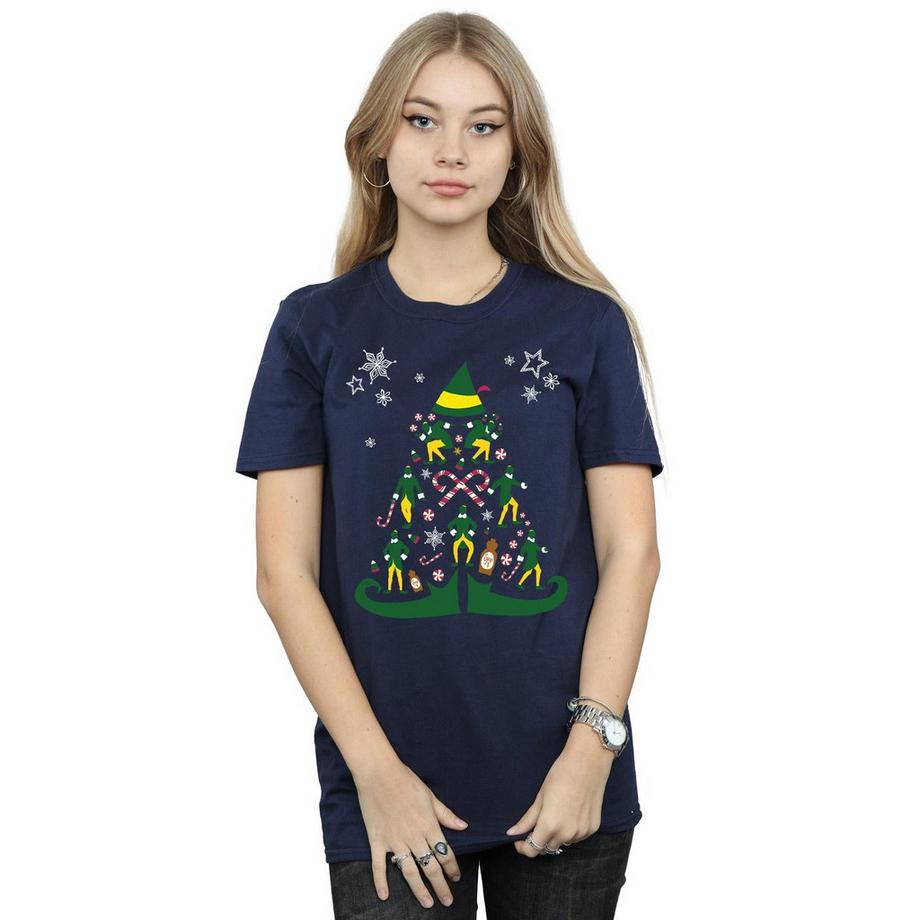 Elf T-Shirt Albero di Natale  