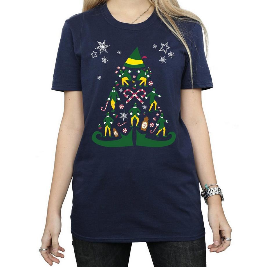 Elf T-Shirt Albero di Natale  