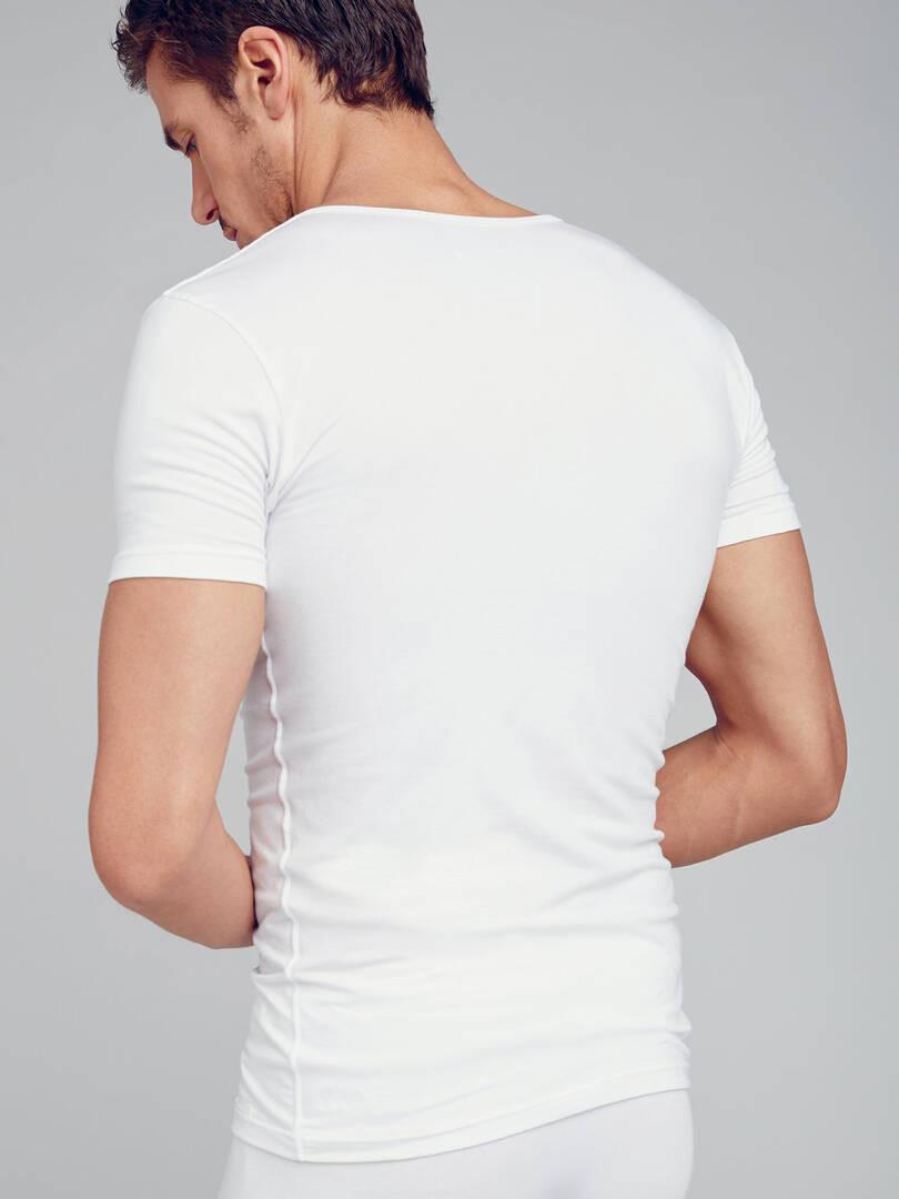 JOCKEY Cotton+ Kurzarm V-Ausschnitt T-Shirt 2er-Pack  