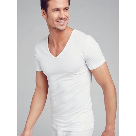 JOCKEY Cotton+ Kurzarm V-Ausschnitt T-Shirt 2er-Pack  
