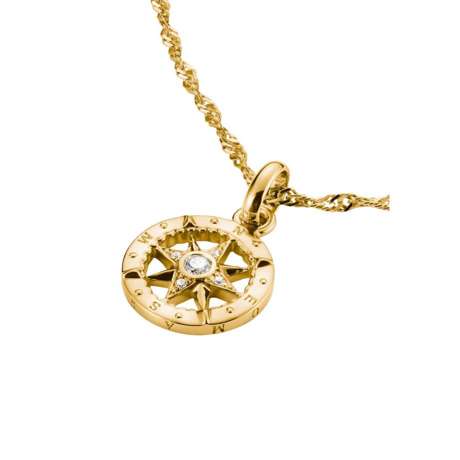 Thomas Sabo  Pendentif charm boussole avec pierres Connect 