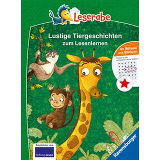 Lustige Tiergeschichten zum Lesenlernen - Leserabe ab 1. Klasse - Erstlesebuch für Kinder ab 6 Jahren Mai, Manfred; Nahrgang, Frauke; Wirbeleit, Patrick (Illustrationen); Reich, Stefanie (Illustrationen) Couverture rigide 