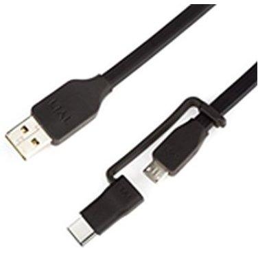 TYLT  C-MICDUO1MBK-T cavo USB 1 m USB A USB C/Micro-USB B Nero 