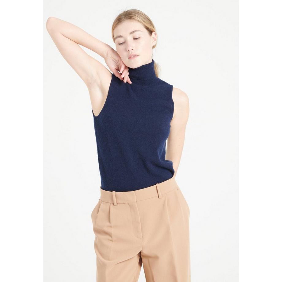 Studio Cashmere8 LILLY 13 Pull Col Roulé Sans Manches  