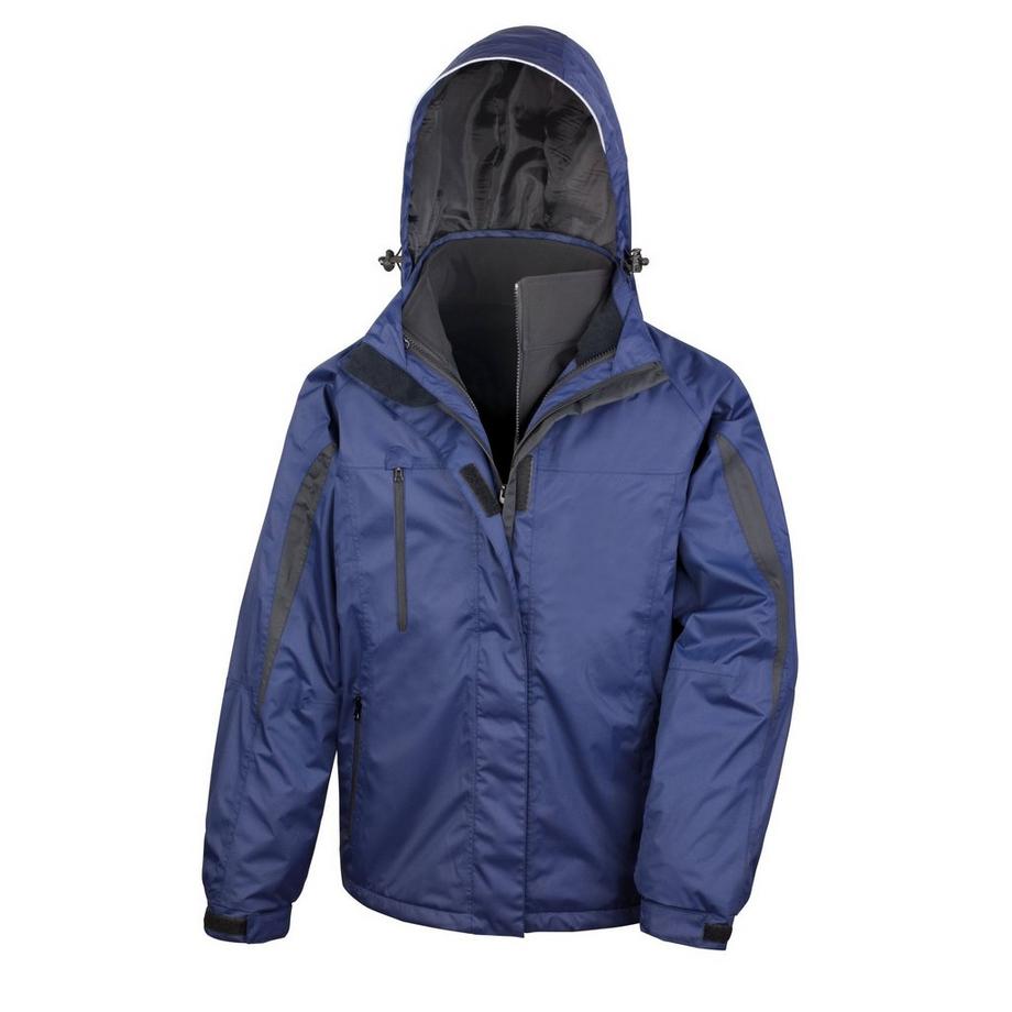 Result Journey 3-in-1 Giacca Softshell con Cappuccio Impermeabile  