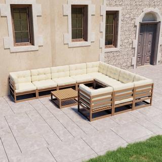 VidaXL set salotto da giardino Legno di pino  