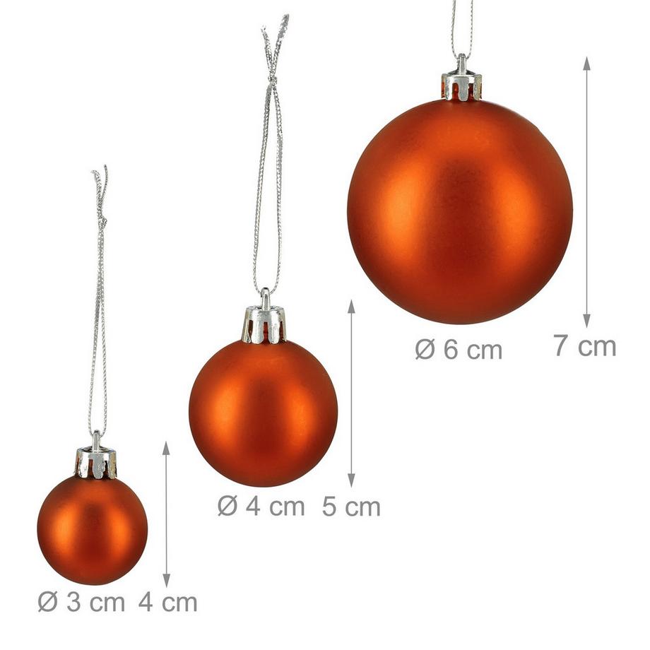 Northix Palline per albero di Natale, set da 100  
