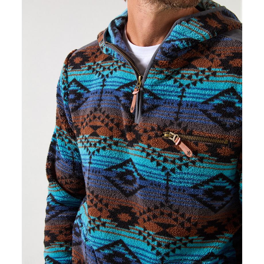 Joe Browns Sweat à Capuche Polaire Motif Aztèque Fermeture Éclair  
