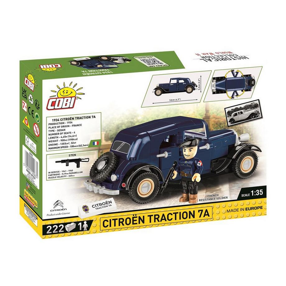 Cobi  Historical Collection 1934 Citroen Traction 7A (2263) 