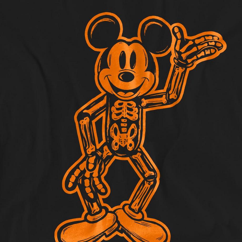 Disney Mickey Mouse Skelett Print T-Shirt  