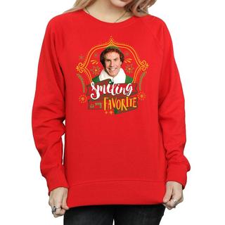 Elf Smiling Is My Favorite Sweatshirt  