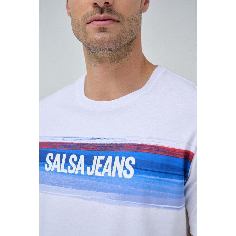 Salsa T-Shirt Chest Print Branding  