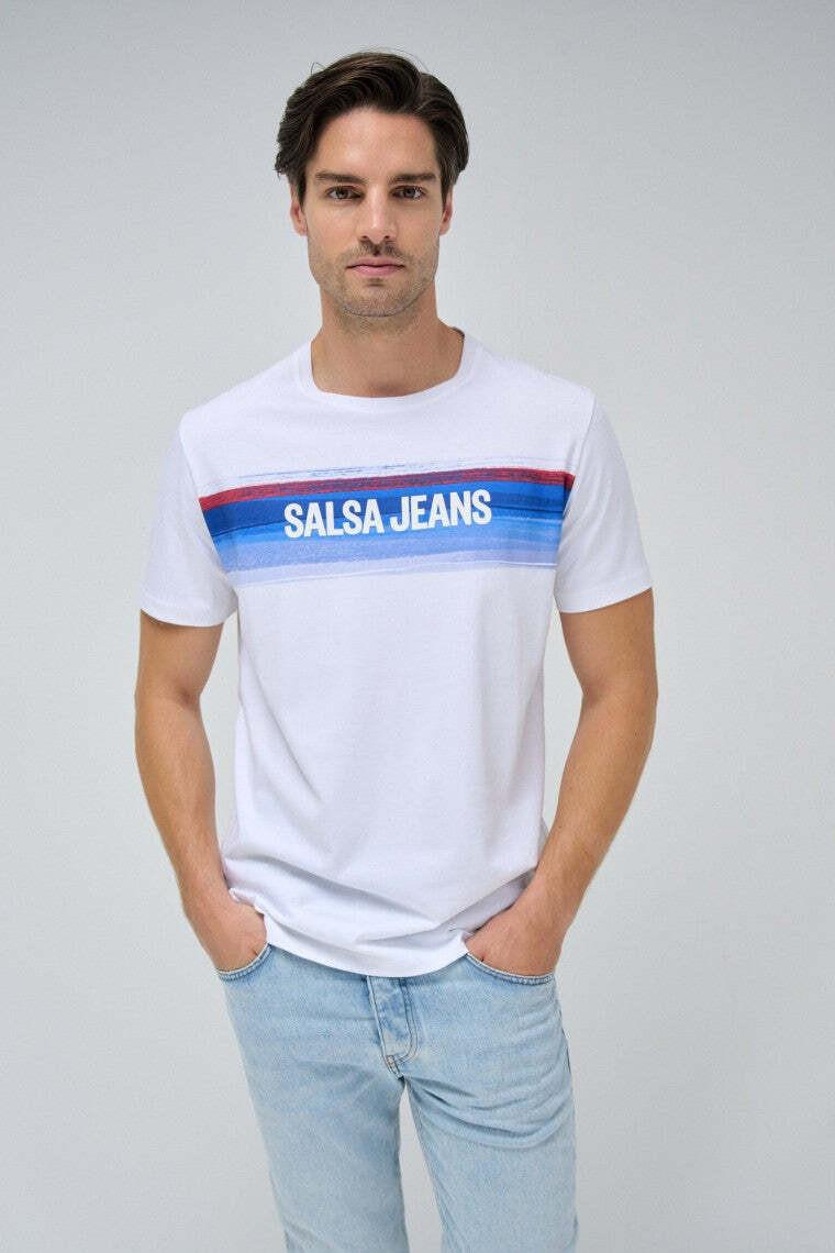 Salsa  T-Shirt T-Shirt Chest Print Branding 