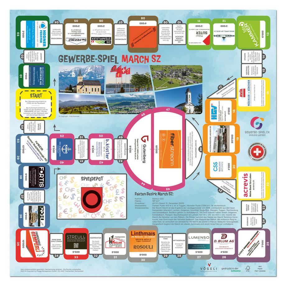 GEWERBE-SPIEL  Brettspiel MARCH SZ (Deutsch) 