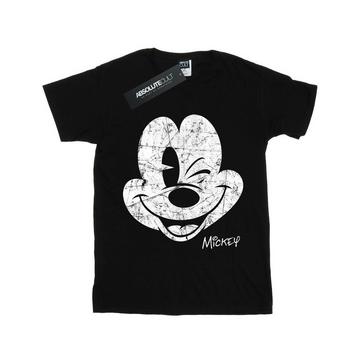Mickey Mouse Distressed Face TShirt