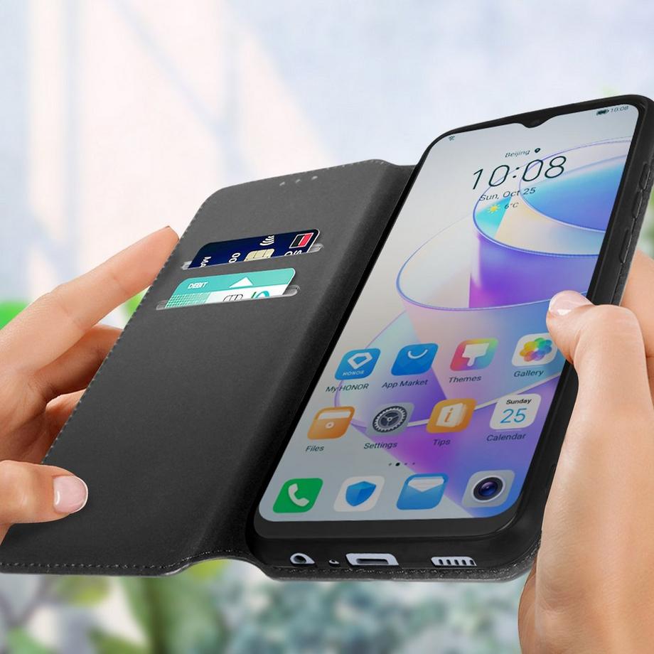 Avizar  Étui portefeuille Galaxy A04e Noir 