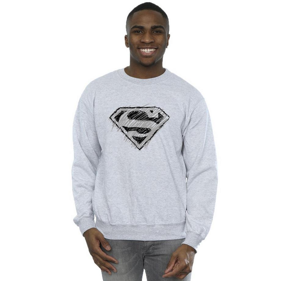 DC COMICS Superman Sketch Logo Felpa  