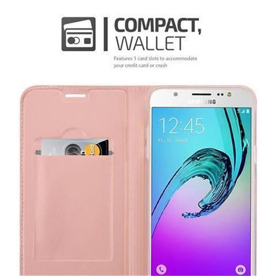 Cadorabo  Hülle für Samsung Galaxy J7 2016 Magnetverschluss, Kartenfach 