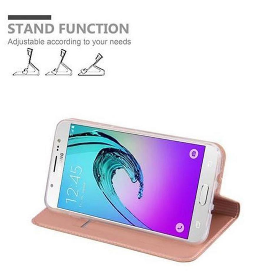 Cadorabo  Hülle für Samsung Galaxy J7 2016 Magnetverschluss, Kartenfach 