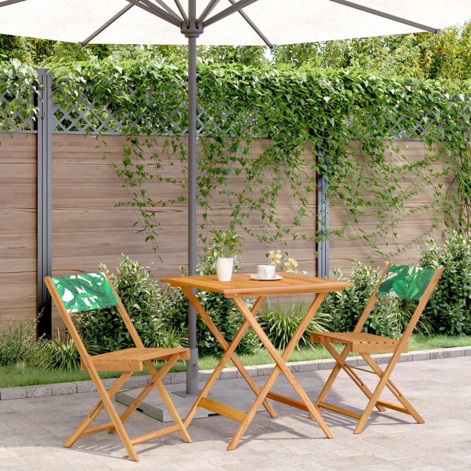 VidaXL Ensemble de bistro bois d'acacia  