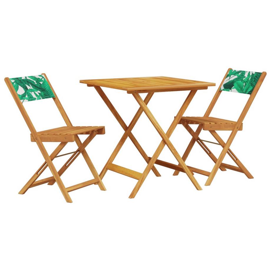 Ensemble de bistro bois d'acacia